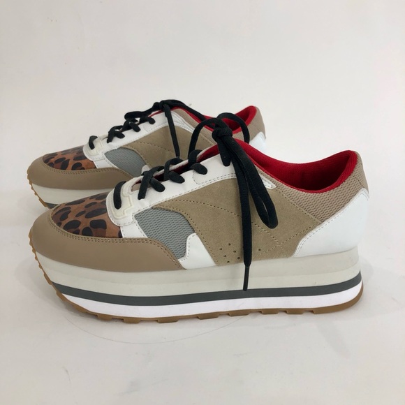 Stylish Women's black + tan Sneakers from Paris— the City of Lights! - Picture 2 of 2